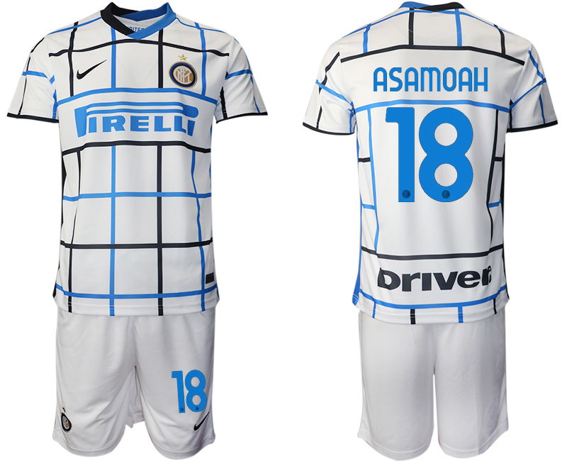 Men 2020-2021 club Inter milan away #18 white Soccer Jerseys